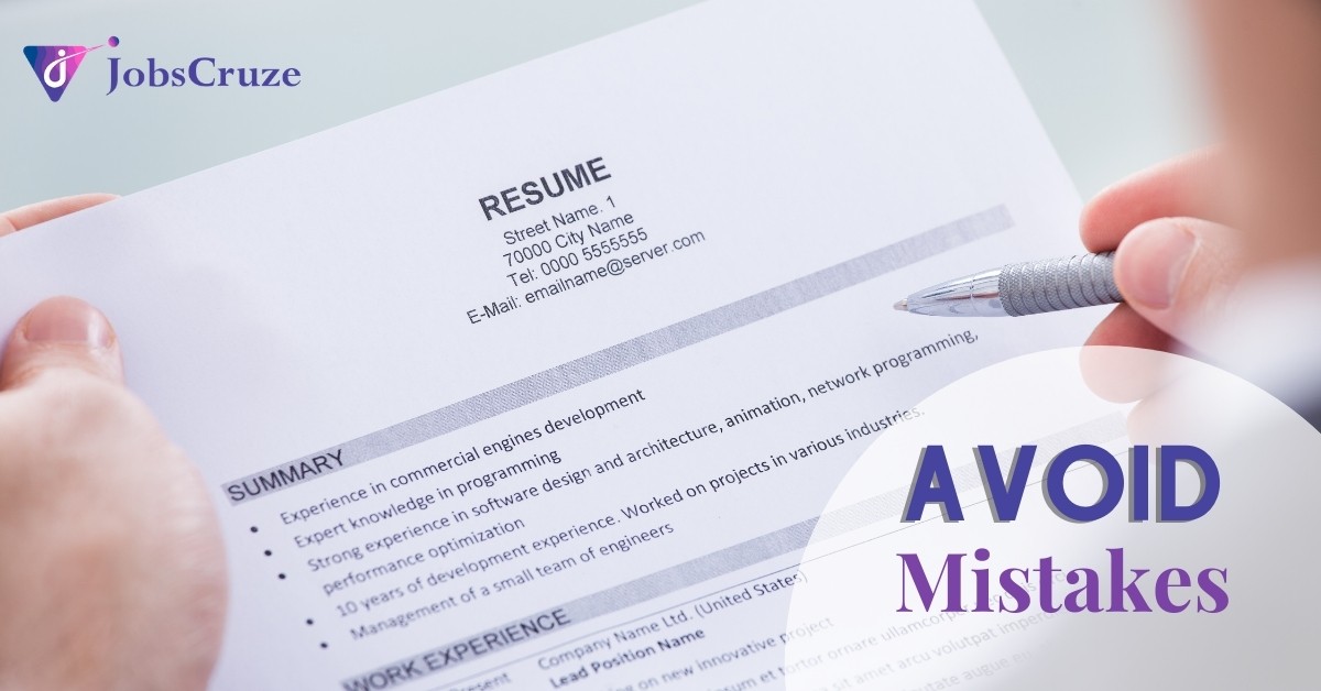 Resume mistakes to avoid