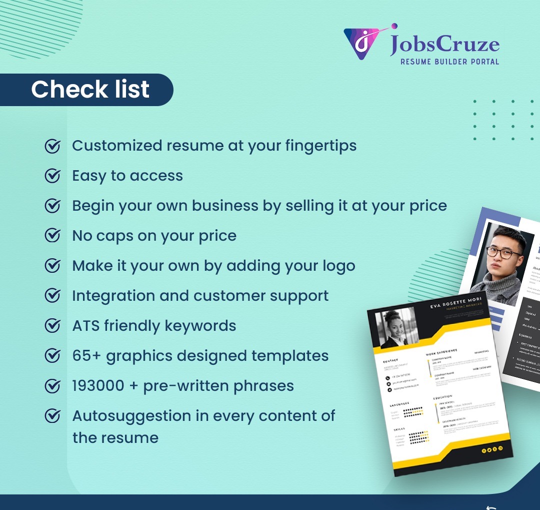JobsCruze provides many professional resume writing services
