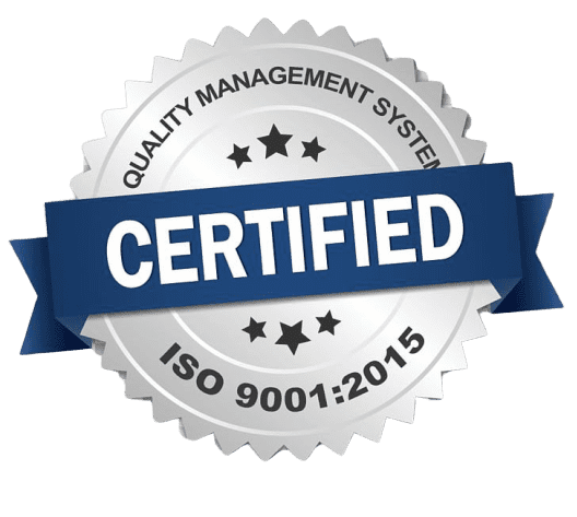 We are ISO 9001:2015 Certified!