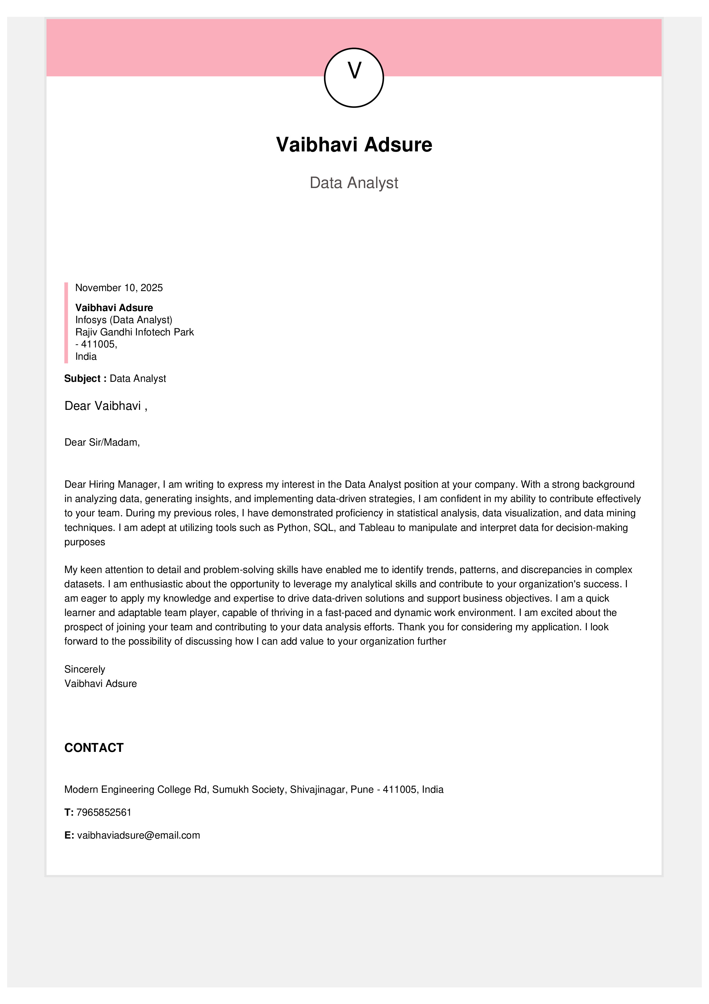 IRS Tax Examiner Resume Example