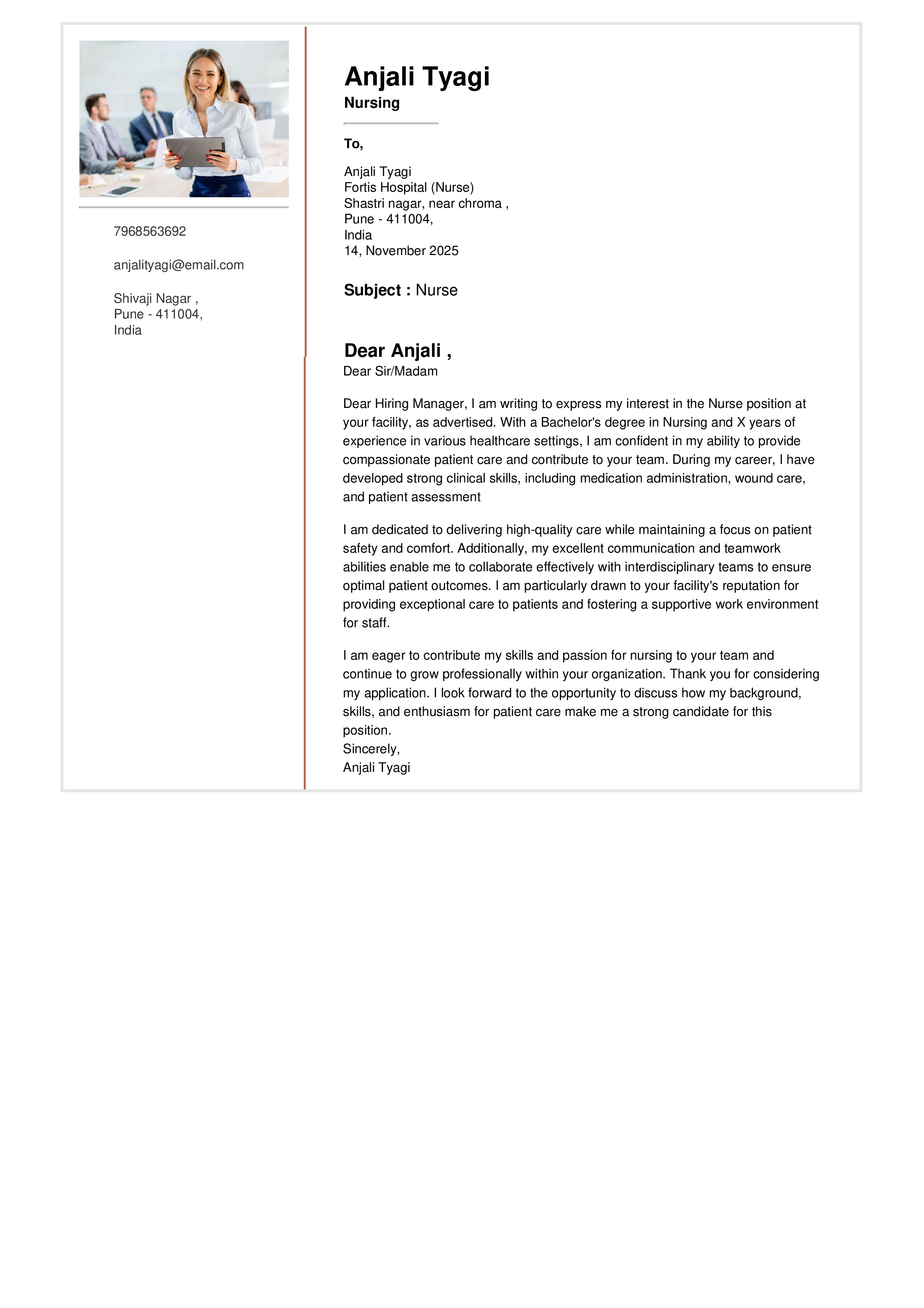 Engineer at R&H Hall Resume Sample