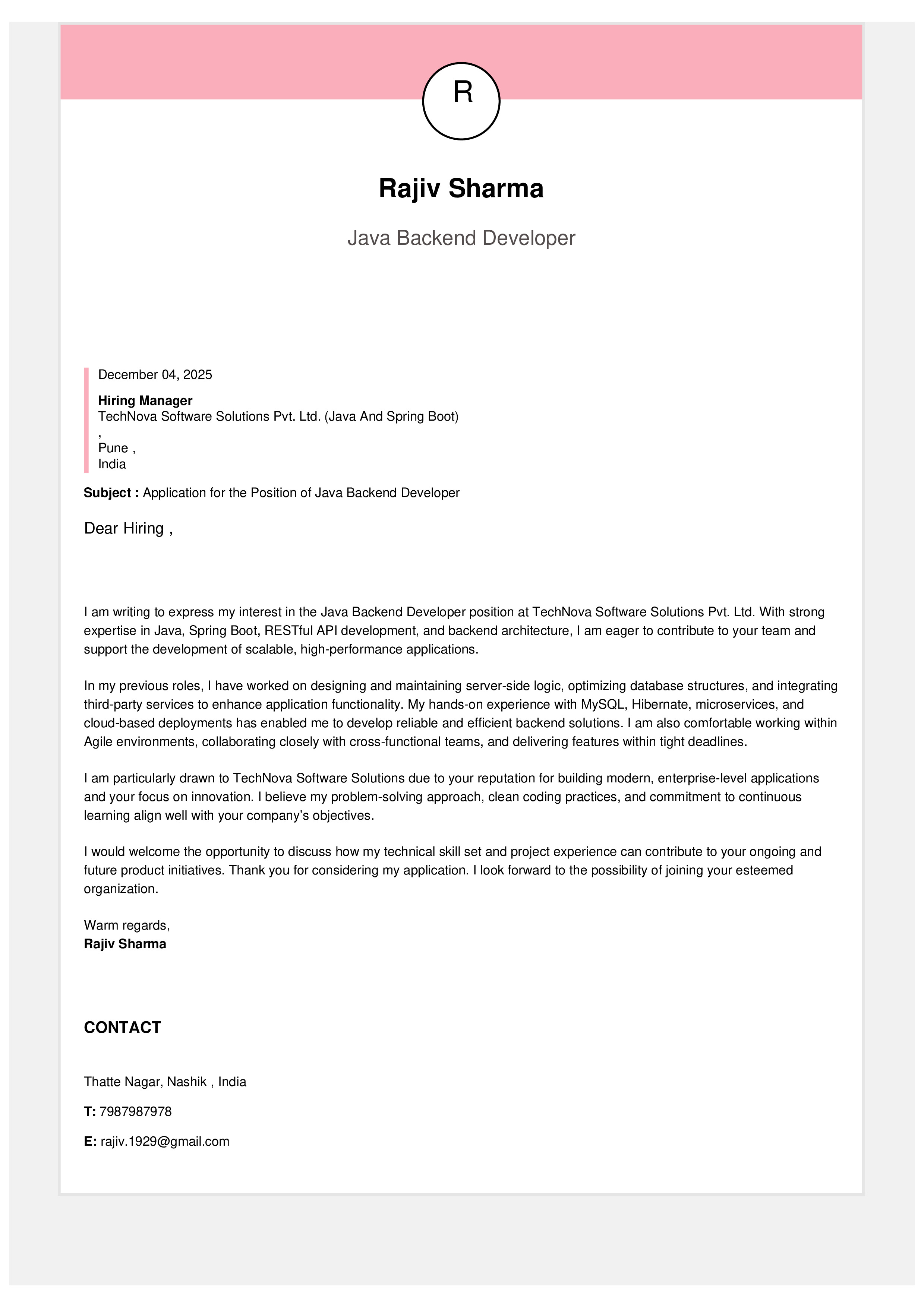 IRS Tax Examiner Resume Example