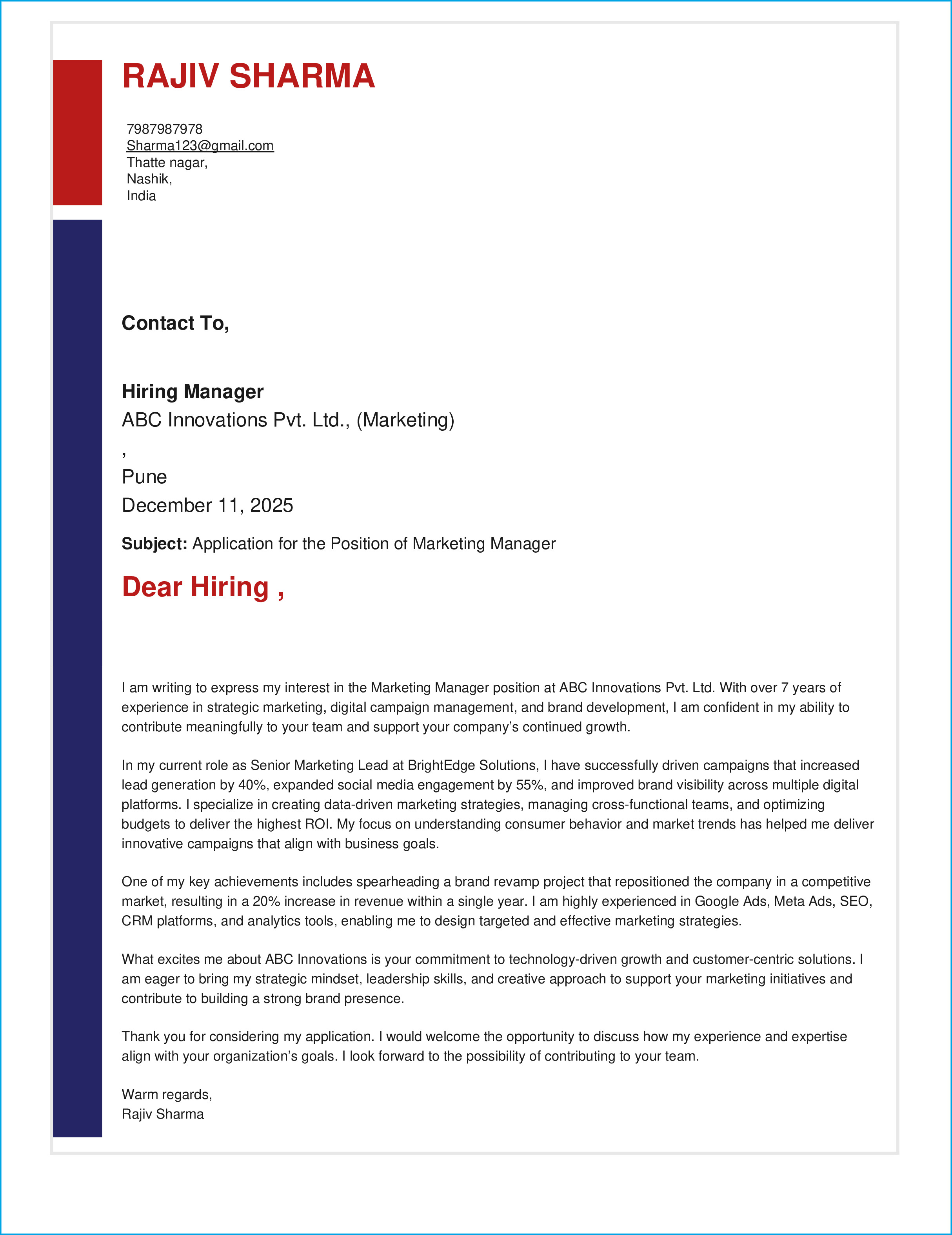 IRS Tax Examiner Resume Example