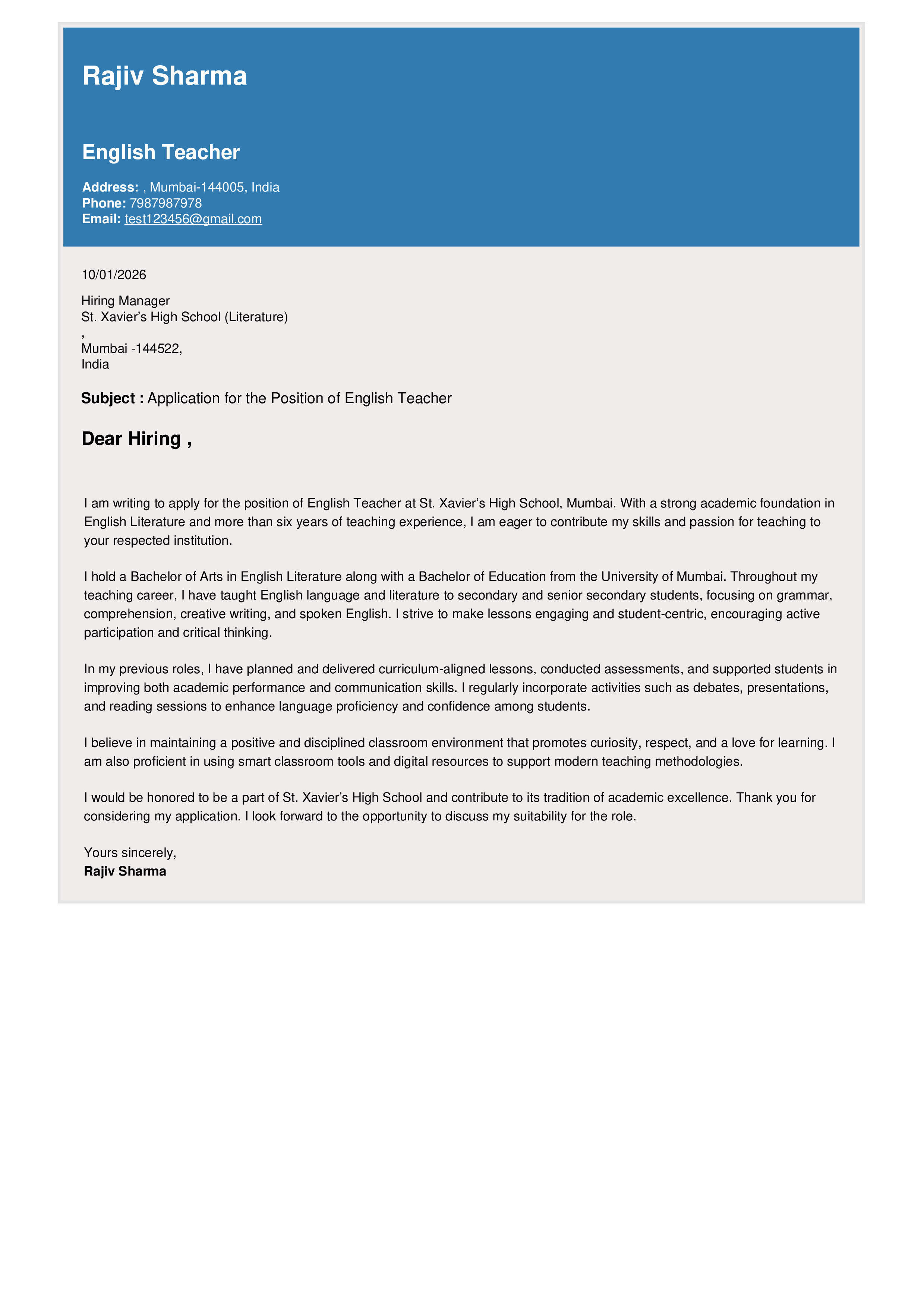 IRS Tax Examiner Resume Example
