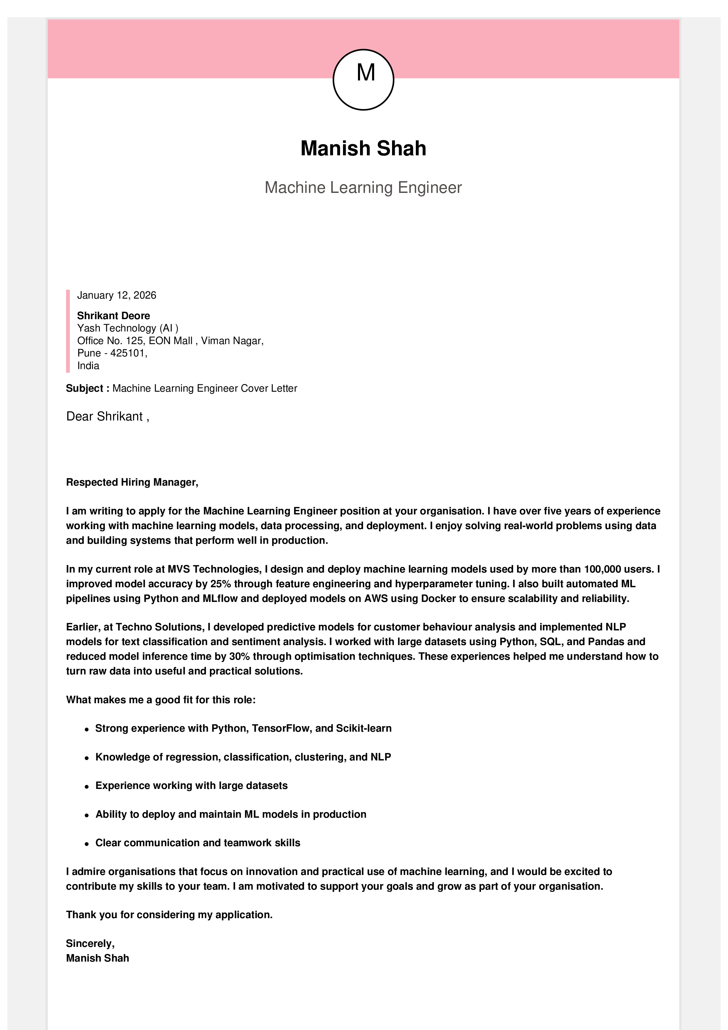 IRS Tax Examiner Resume Example