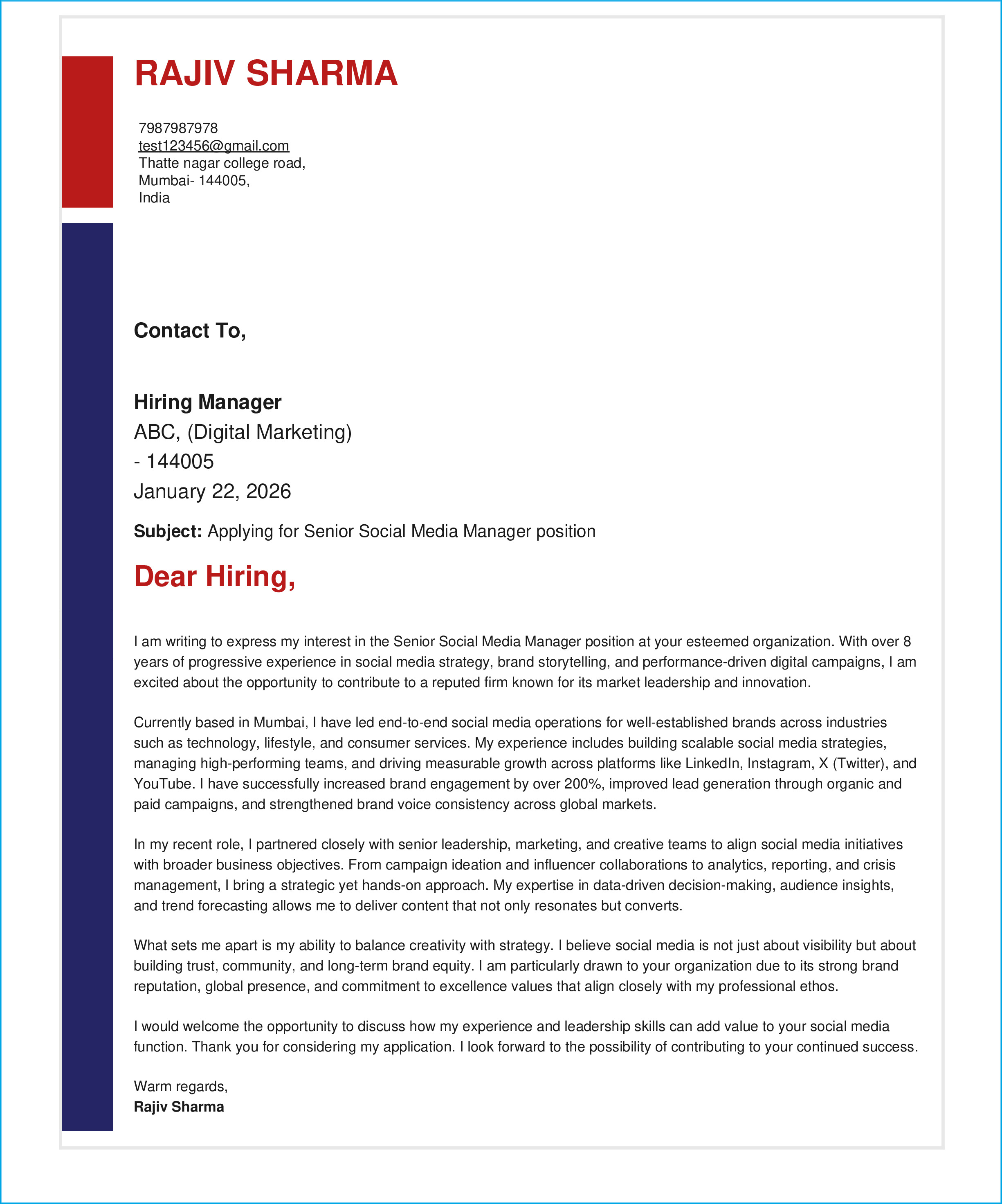 IRS Tax Examiner Resume Example
