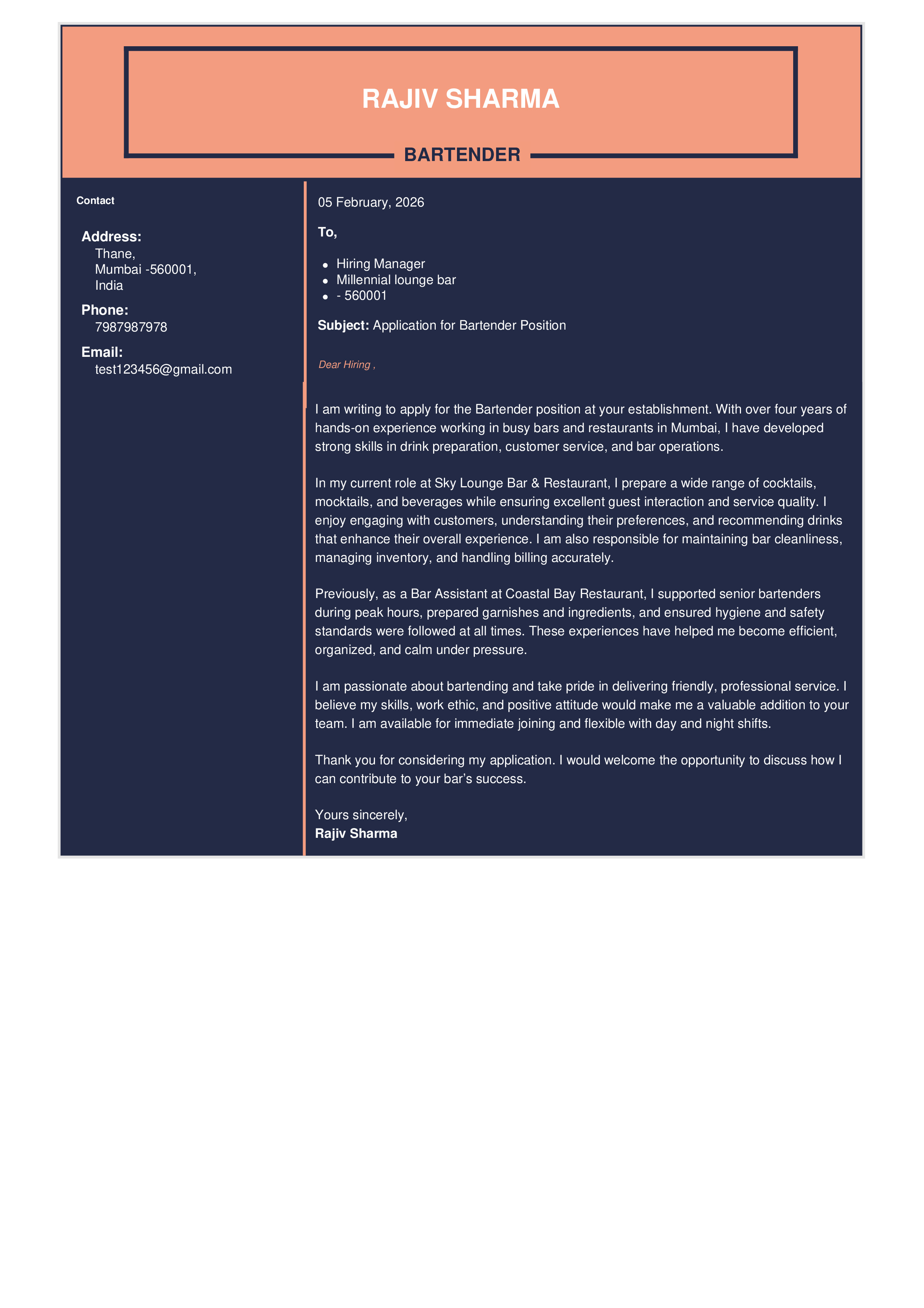 IRS Tax Examiner Resume Example