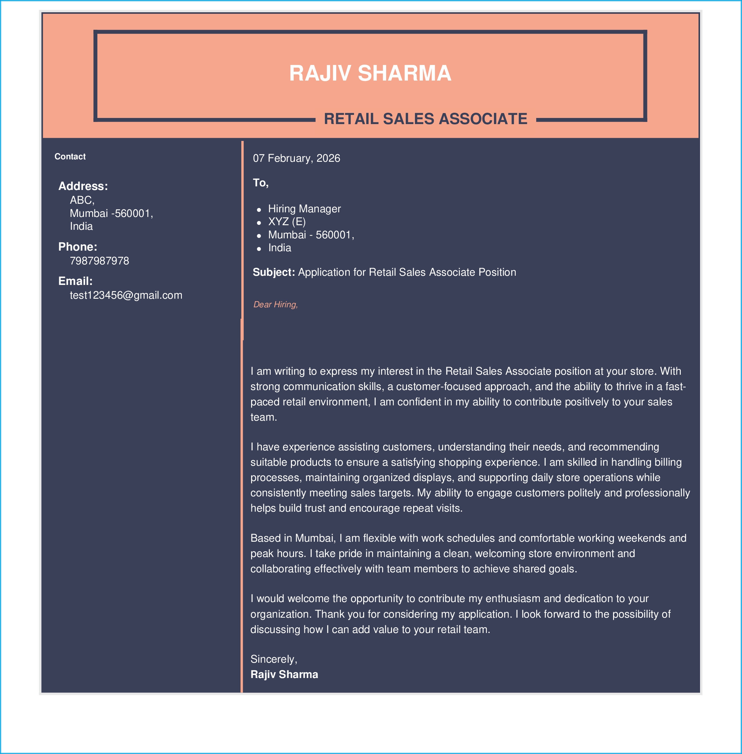 IRS Tax Examiner Resume Example