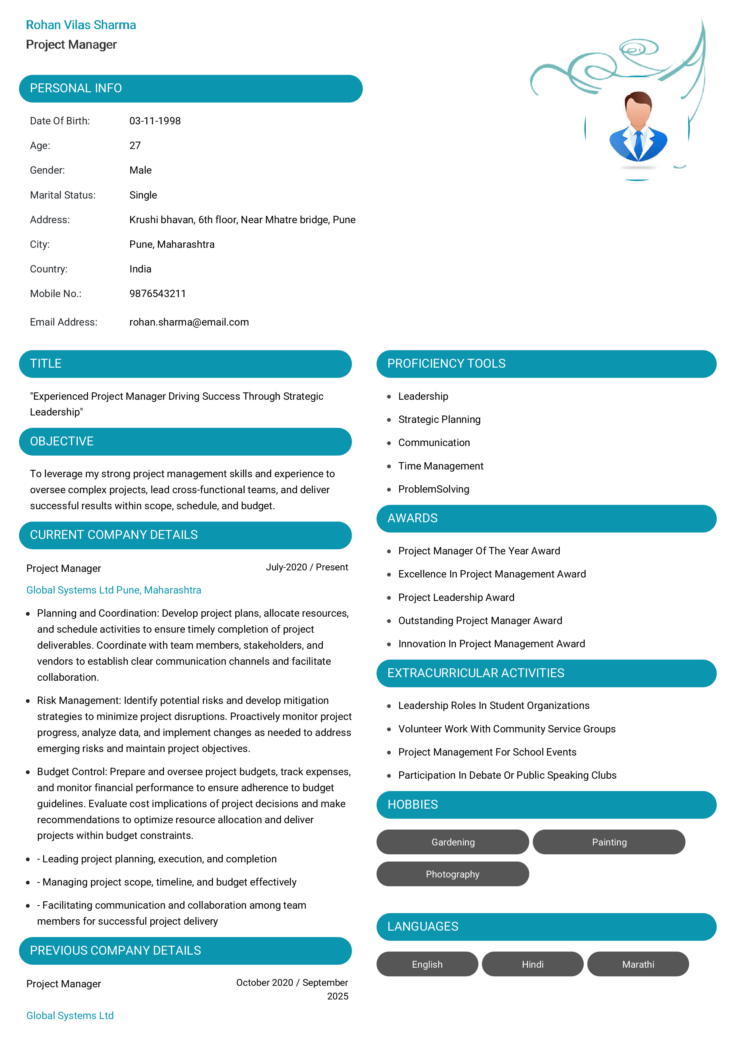 IRS Tax Examiner Resume Example