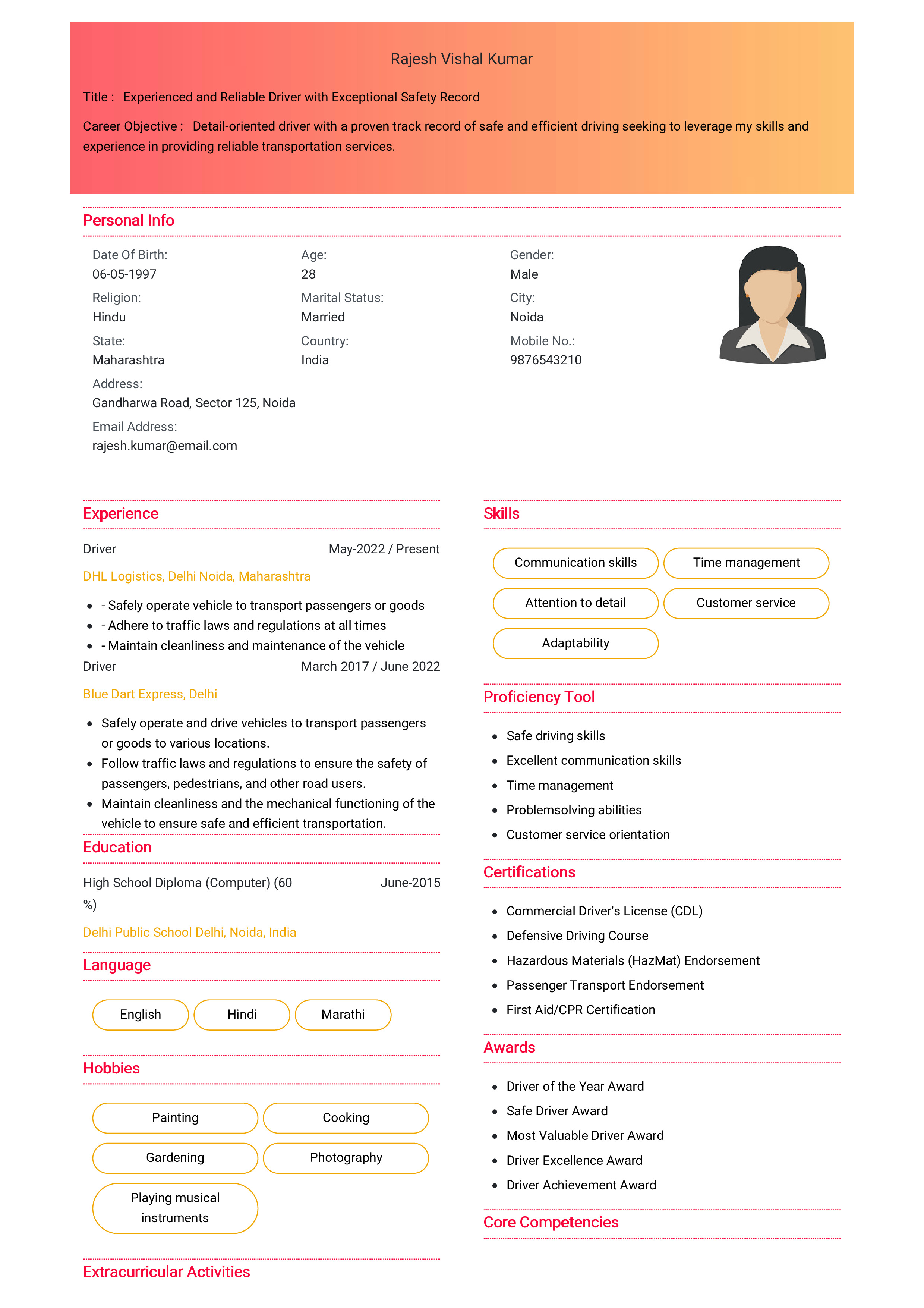 IRS Tax Examiner Resume Example