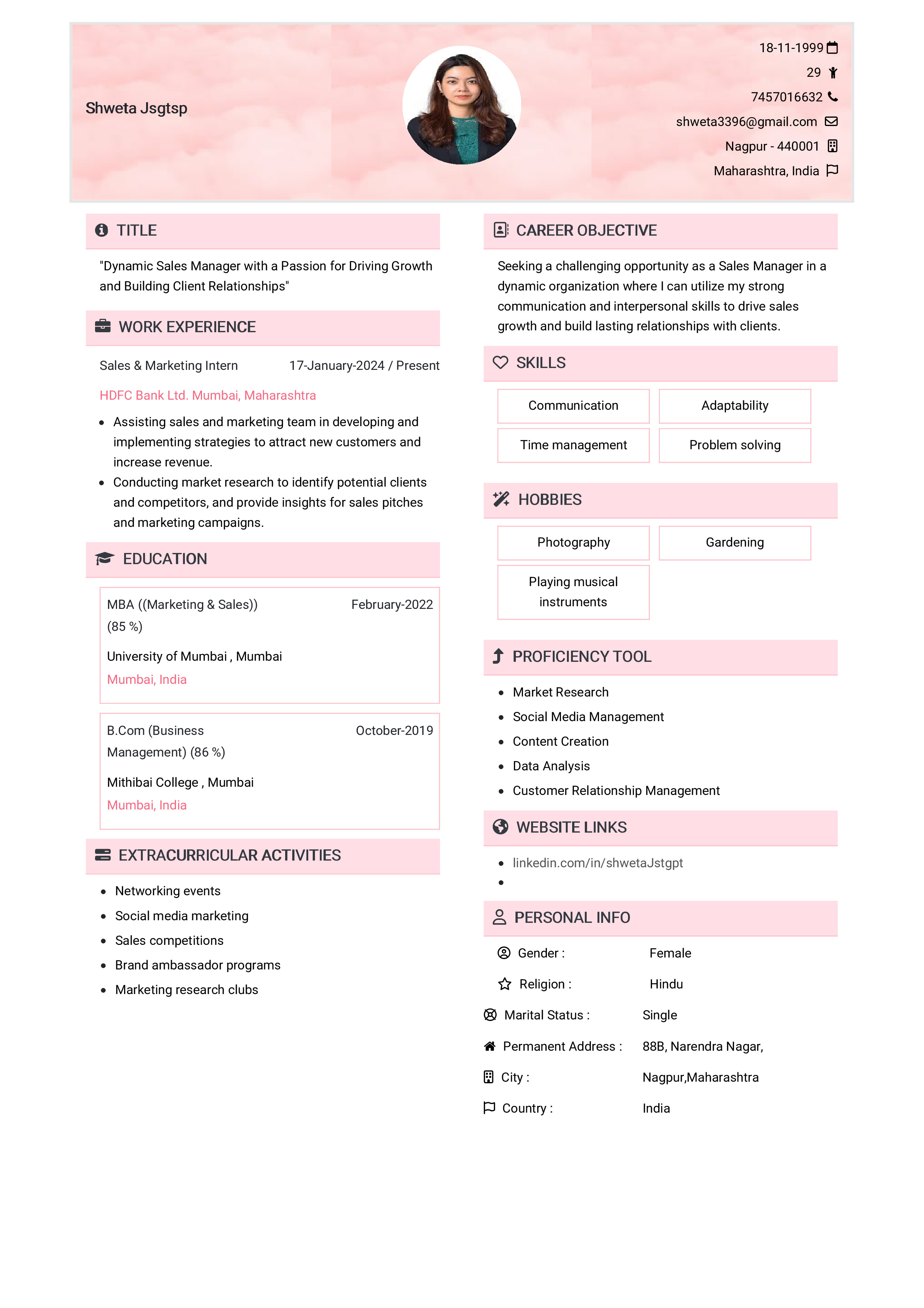 IRS Tax Examiner Resume Example