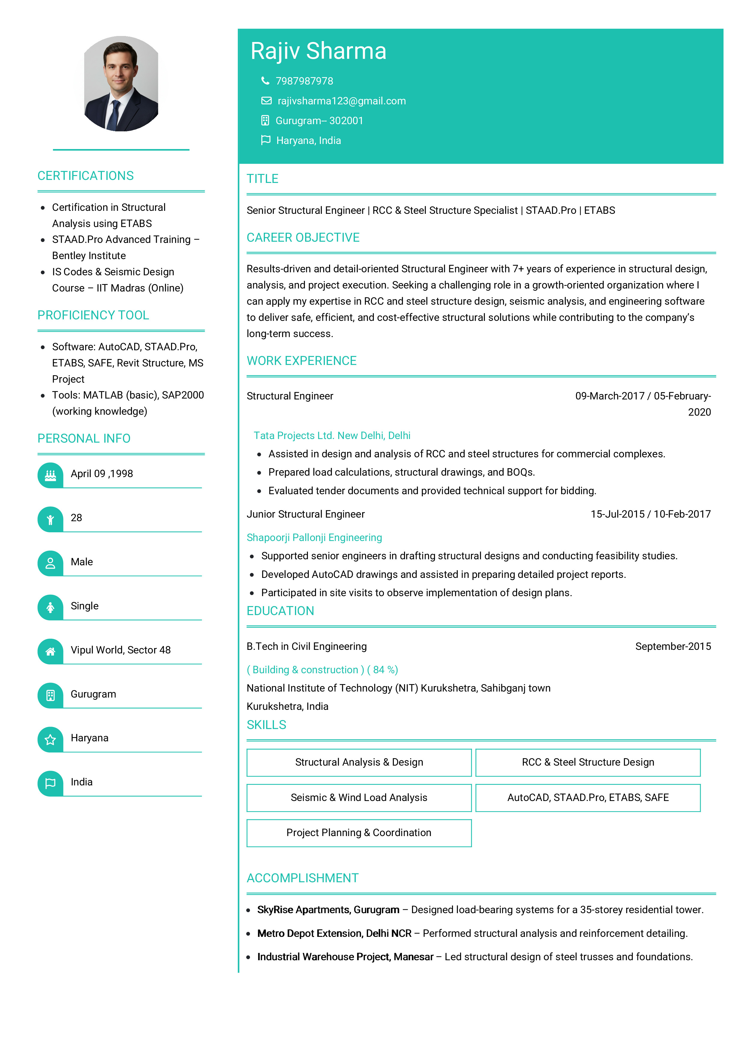 IRS Tax Examiner Resume Example