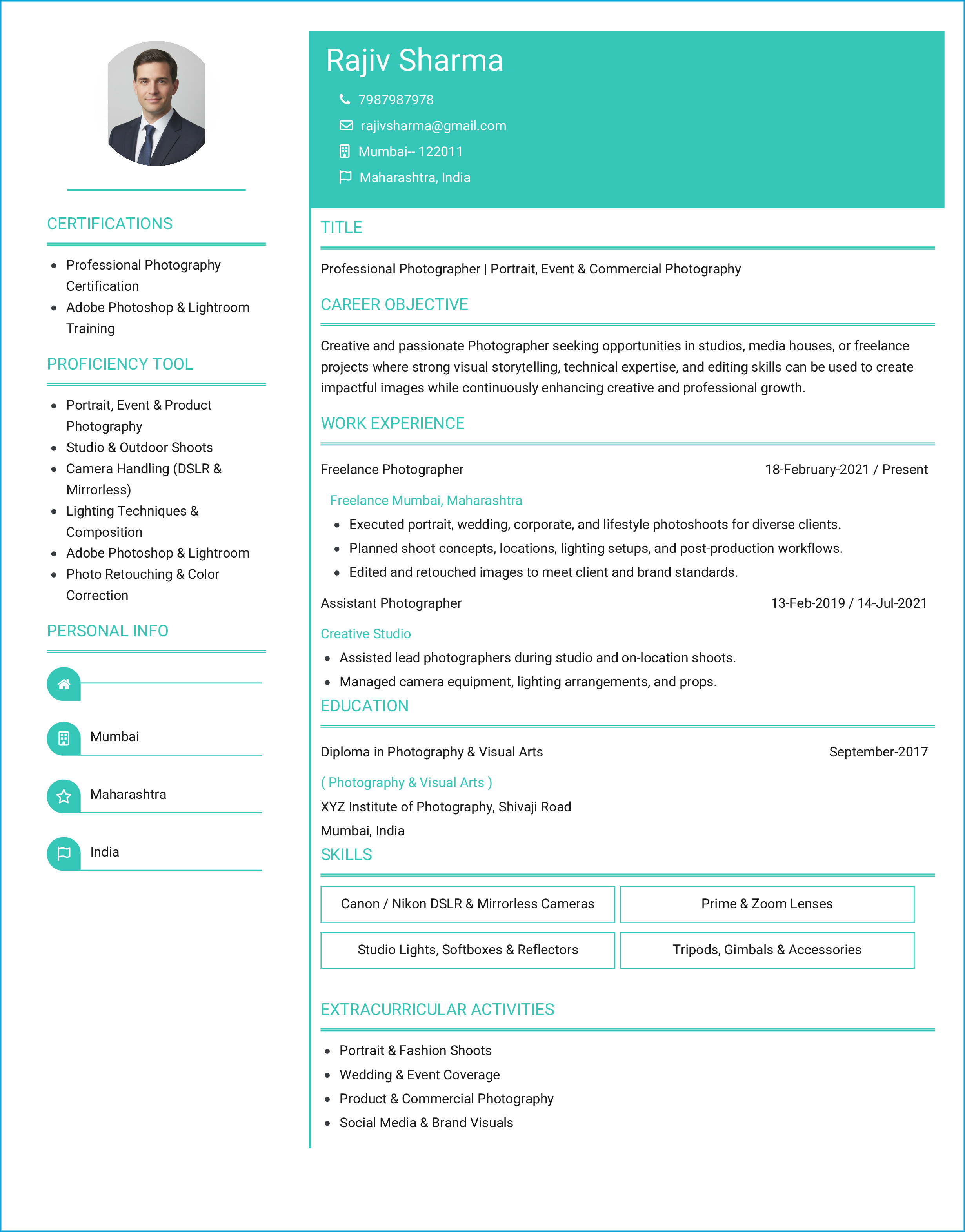 IRS Tax Examiner Resume Example