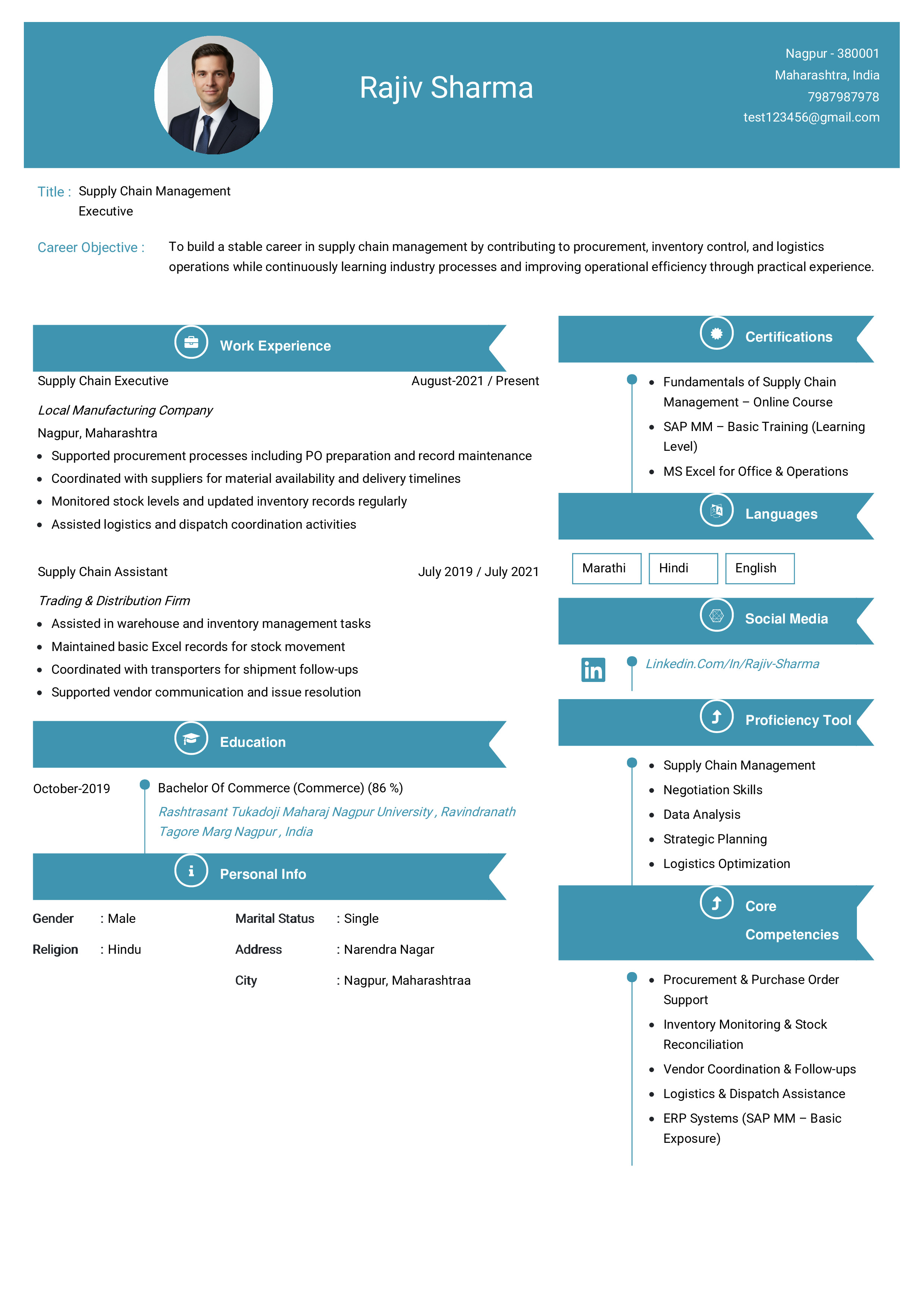 IRS Tax Examiner Resume Example