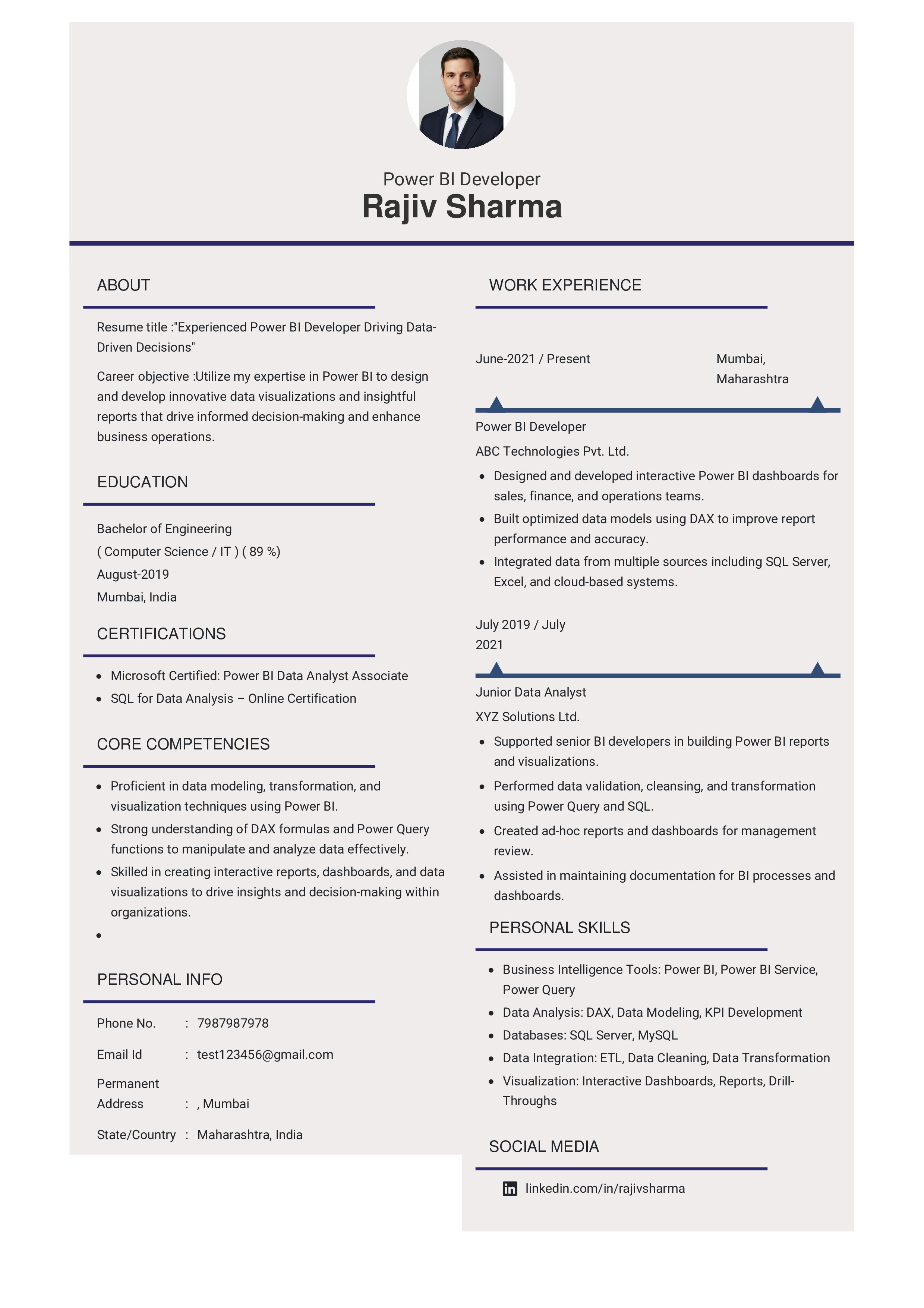 IRS Tax Examiner Resume Example