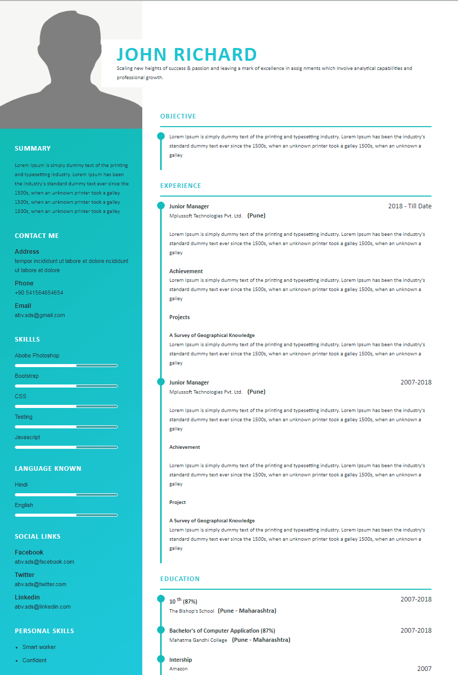 Create your professional resume